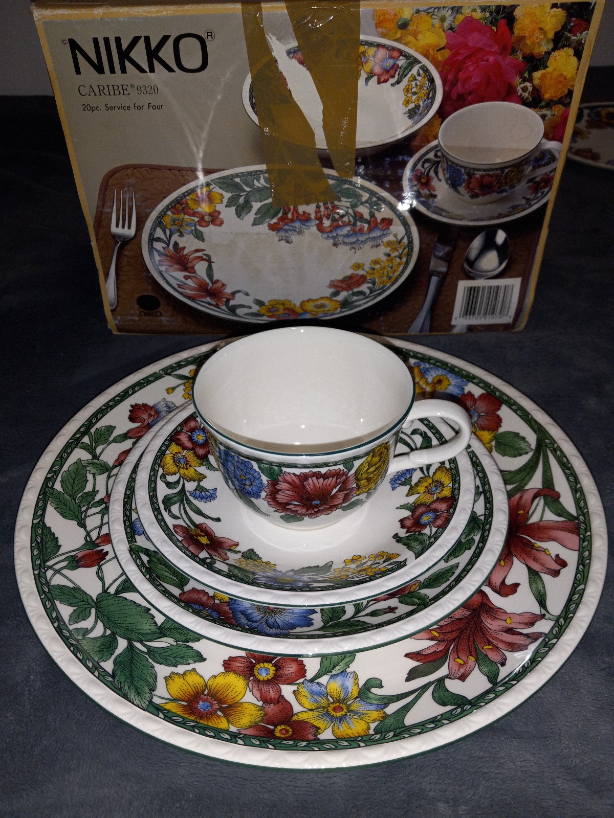 Nikko Reflections 20pc Semi-Porcelain Dinnerwares MSRP 186 *READ DESCRIPTION*