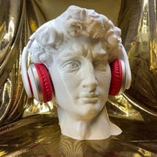 Michelangelo's David Headphone Stand! Headset Artwork Sistine/Pietà/Mosè/Adam