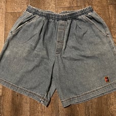 Vintage Nike Challenge Court Andre Agassi Denim Shorts size XL