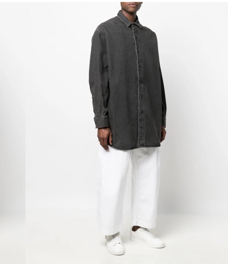 Essentials Fear Of God Cotton UNISEX Denim Oversized Denim Shirt Jacket Size XL