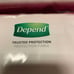 Depend Silhouette Incontinence & Postpartum Underwear Maximum Absorbency 4Pk
