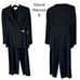 David Warren 8 chic black blazer + matching pants suit