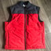 topman mens puffer vest 64R08J Red / size S