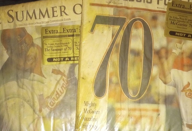 Baseball sealed collectible newspapers