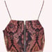 Isabel Marant Embroidered Crop Top Copper size 8