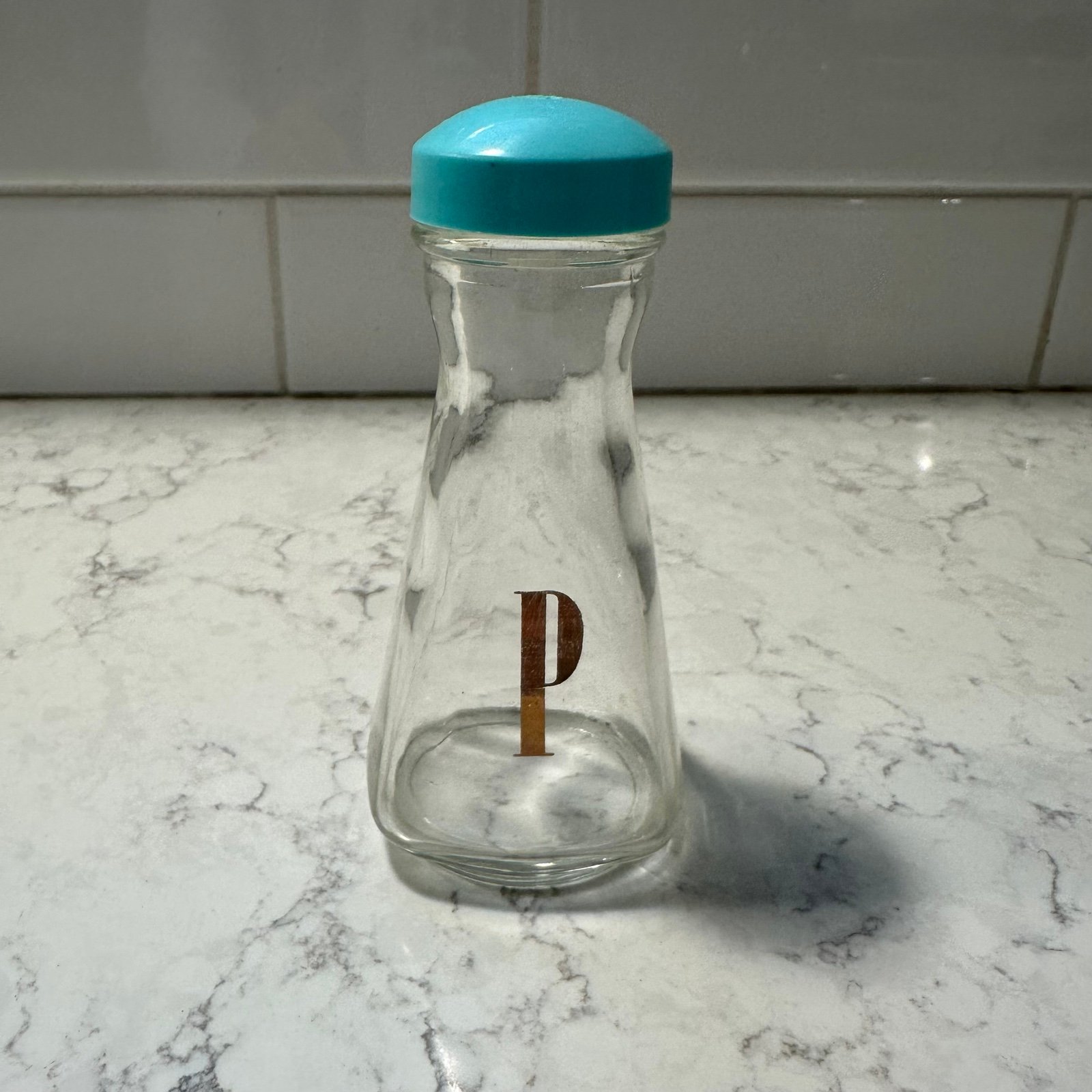 Pyrex Turquoise Pepper Shaker
