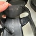Stuart Weitzman Black Patent Leather Platform Sandal Heels Size 11