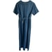 NEW Vintage Bobbie Brooks Medium Cotton Denim Dress Peter Pan Collar Embroidered