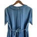 NEW Vintage Bobbie Brooks Medium Cotton Denim Dress Peter Pan Collar Embroidered