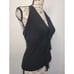 Bebe Vintage Y2K Babydoll Halter Feminine Top Sz Large Ruffles Black USA NEW