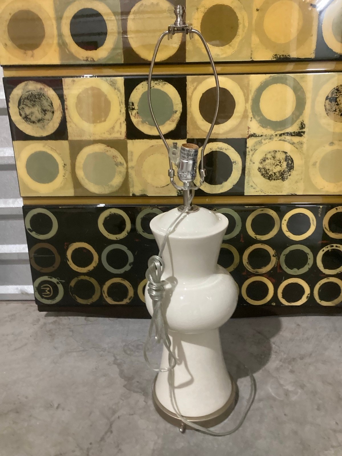 Vintage porcelain lamp