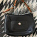 Coach Black Pebbled Leather Handbag Shoulder Bag