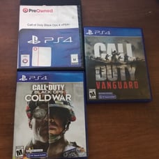 Call of Duty: Black Ops Cold War, Vanguard, and Black ops 4 for ps4