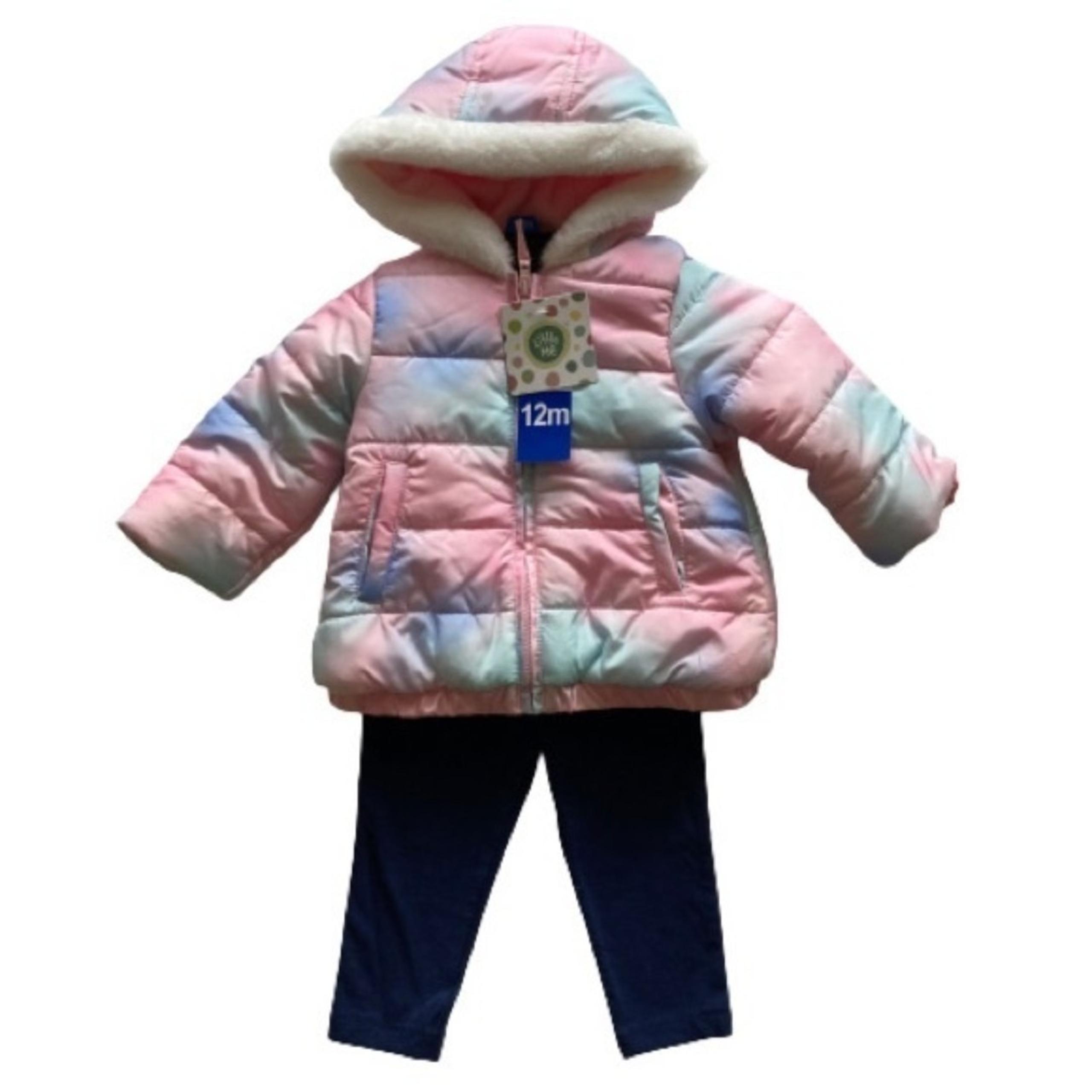 Little Me 3-Piece Puffer Jacket Set 12M NWT
