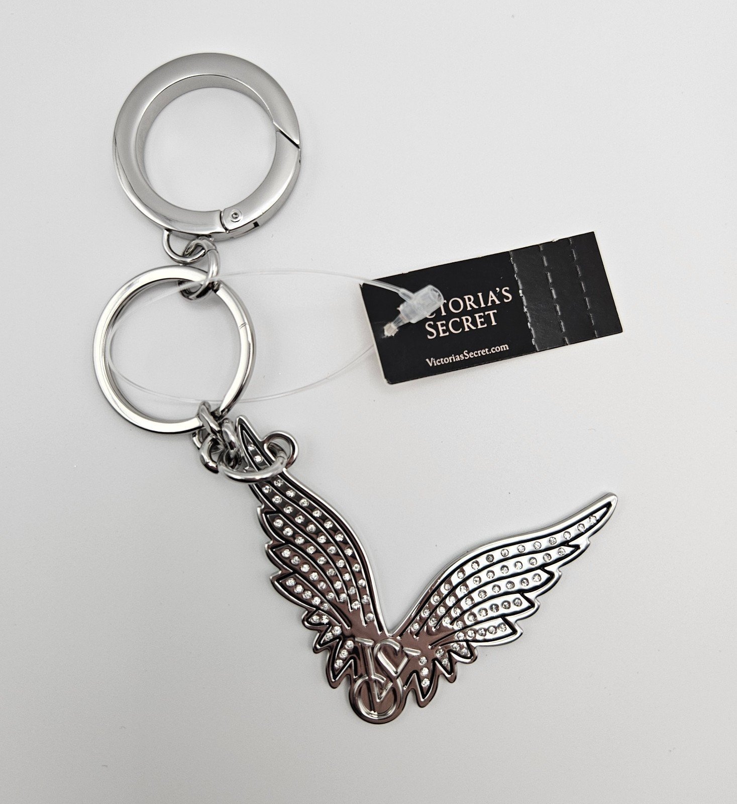 VS Victoria's Secret Wings Fashion Show Keychain Silver Rare