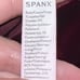 SPANX Shiny Velvet High Waisted Leggings Rich Burgundy Women 1X Velour Stretch