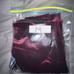 SPANX Shiny Velvet High Waisted Leggings Rich Burgundy Women 1X Velour Stretch