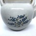 Japanese Blue Floral Teapot Porcelain Bamboo Handle Vintage
