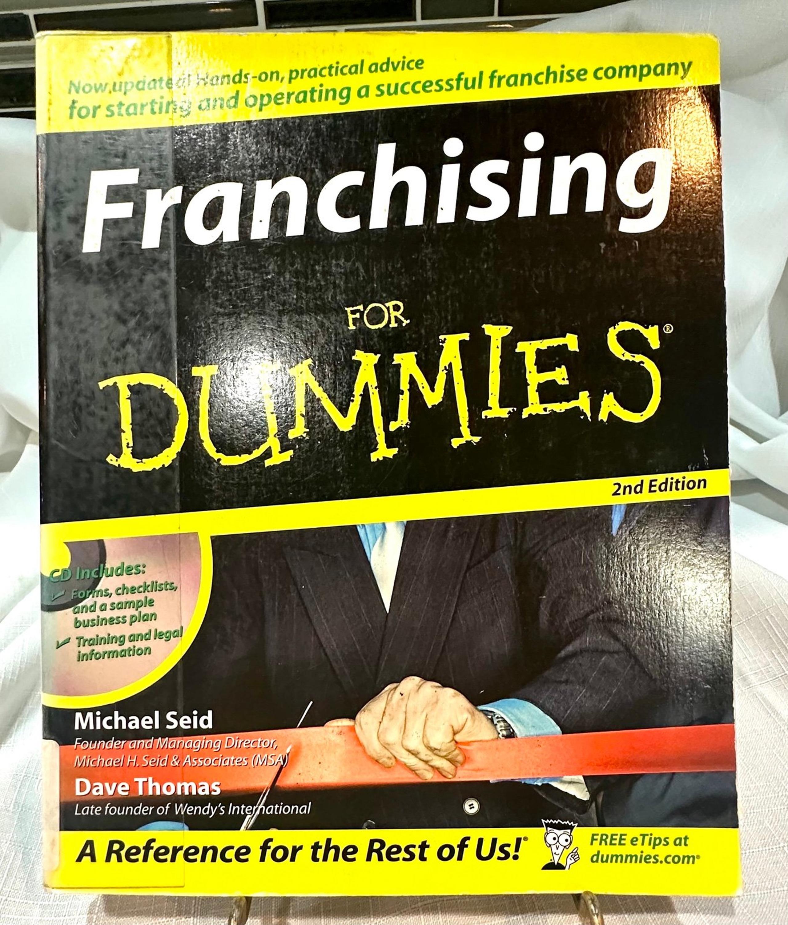 Franchising for Dummies Book 2nd Edition CD Included