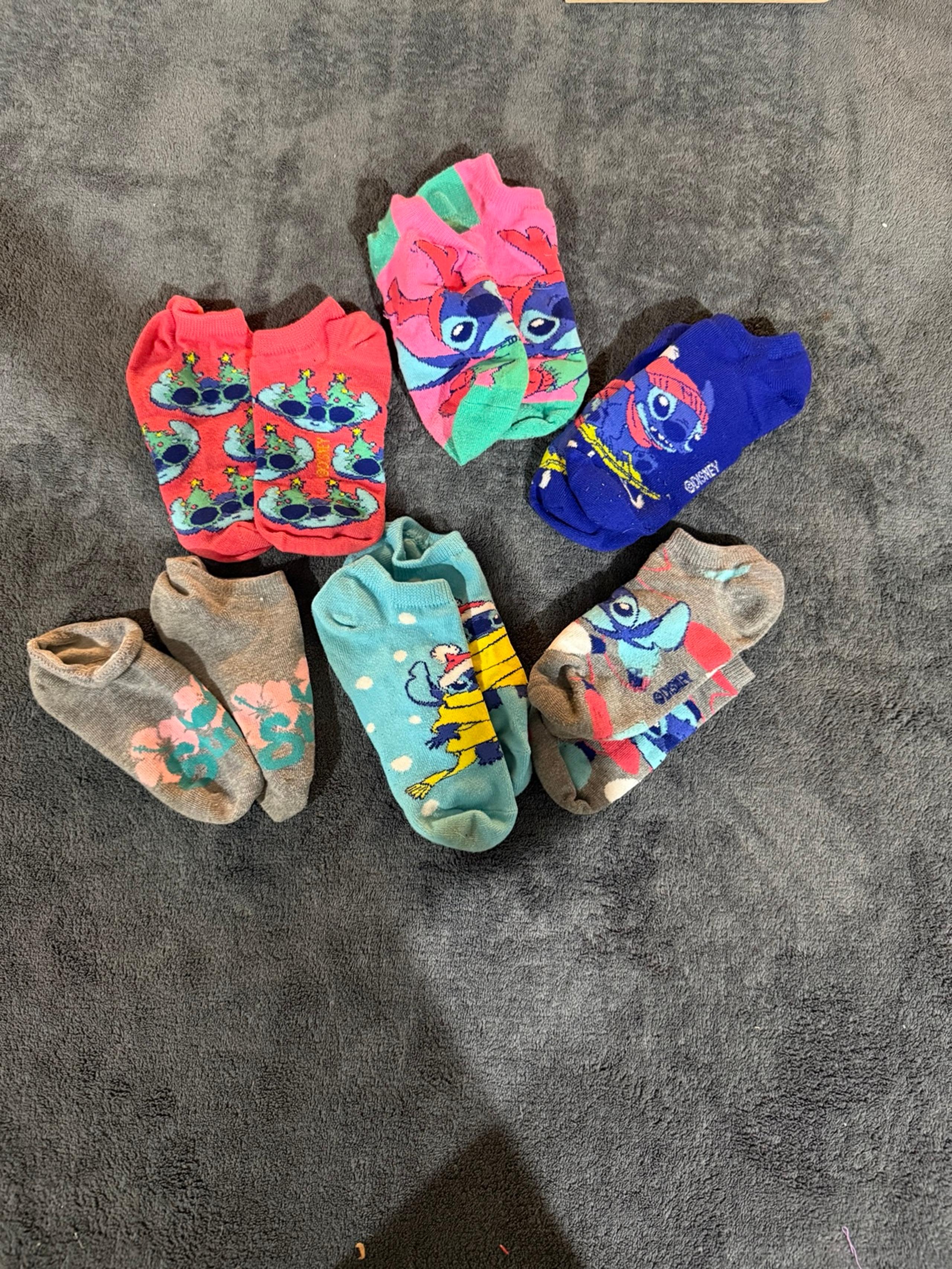 Christmas stitch Character Ankle Socks Set