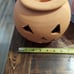 Vintage Terracotta Jack-o-lantern Red Clay Pot