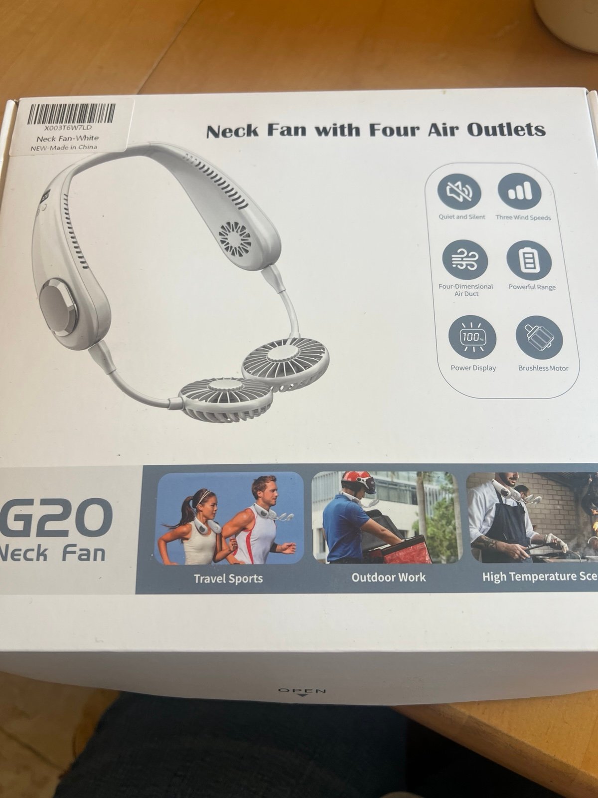 New Neck fan with four Air outlets