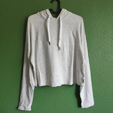 EUC CALVIN KLEIN PURE LOUNGE LONG SLEEVE HOODIE IN SIZE MEDIUM GRAY HEATHER