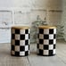 Whimsical Checks Salt and Pepper Shakers Buffalo Check Decor