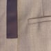 Poleci tan & brown suit jacket with ribbon details size 6