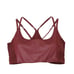 FABLETICS Principal Motion365+ Low Impact Bra 3X Merlot Shine Faux Leather B54