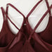 FABLETICS Principal Motion365+ Low Impact Bra 3X Merlot Shine Faux Leather B54