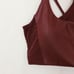 FABLETICS Principal Motion365+ Low Impact Bra 3X Merlot Shine Faux Leather B54