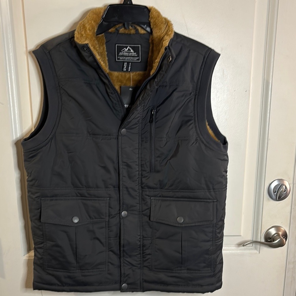 Crysully Outdoor Fleece Lined Vest Men SZ Small