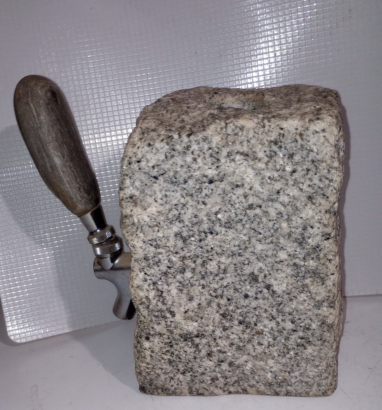 Granite bottle dispenser