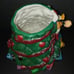 RARE Disney Christmas Tree Cookie Jar with Mickey, Donald, and Goofy.