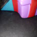 RARE Disney Christmas Tree Cookie Jar with Mickey, Donald, and Goofy.