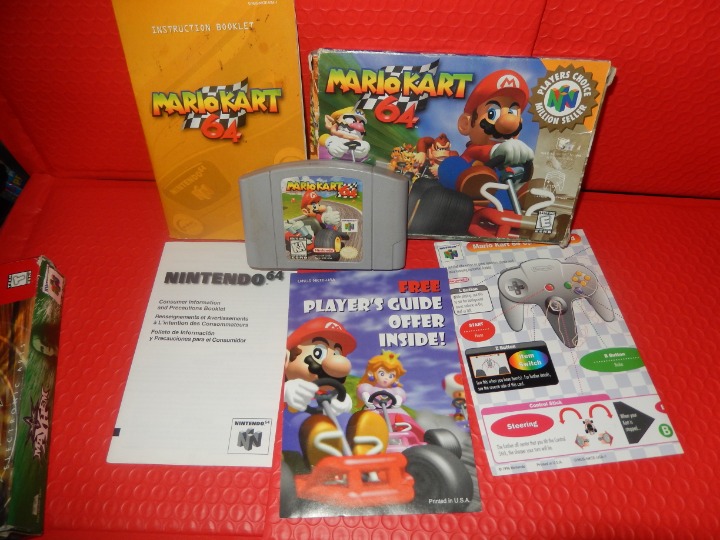 Mario Kart 64 Player's Choice for Nintendo 64 AUTHENTIC BOX , MANUAL & GAME