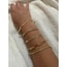5Pcs Women 14K Real Gold Jewelry Sets Cute Tennis Beaded Gold Bracelets