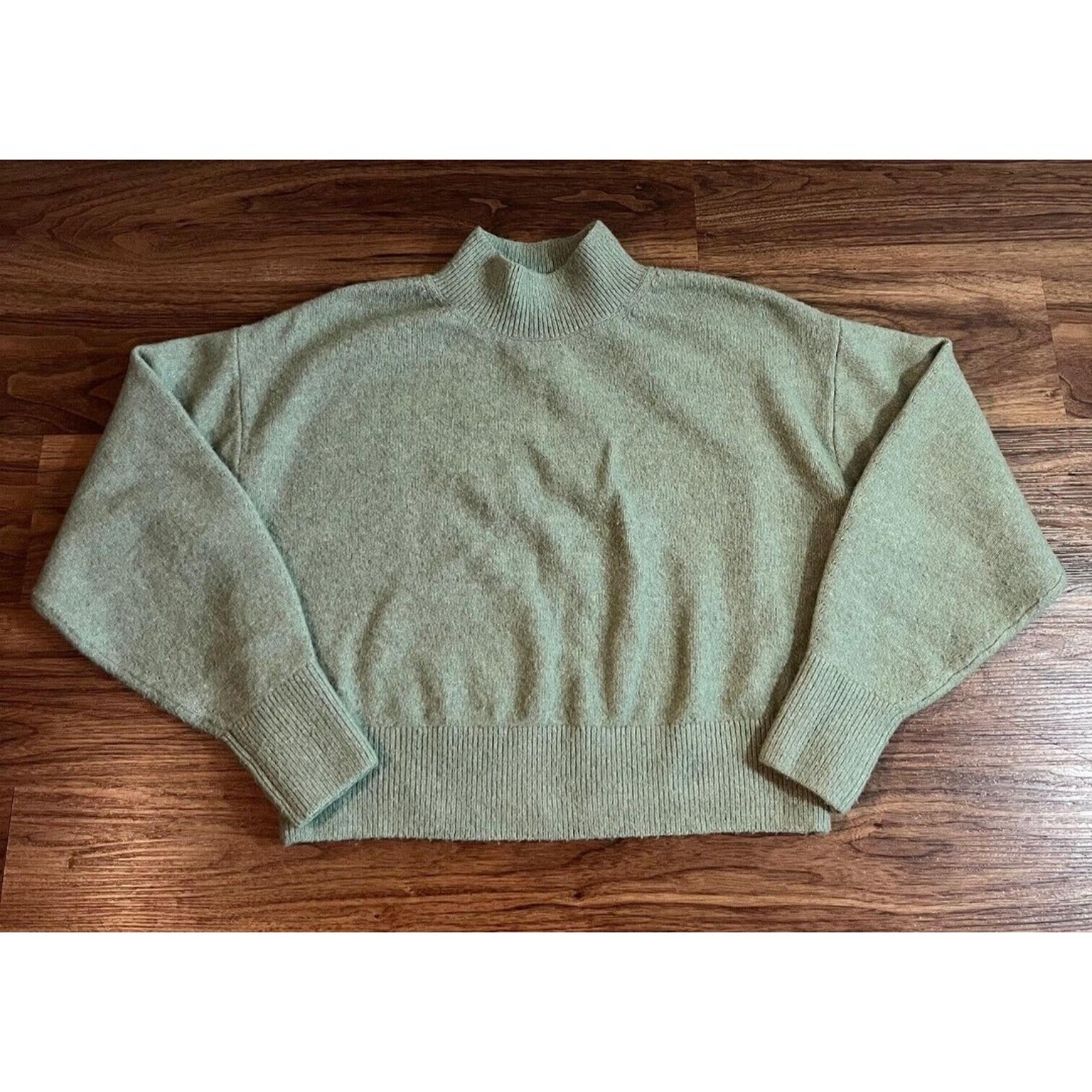 Los Angeles Atelier & Other Stories Mock Neck Long Sleeve Sweater Women S Green