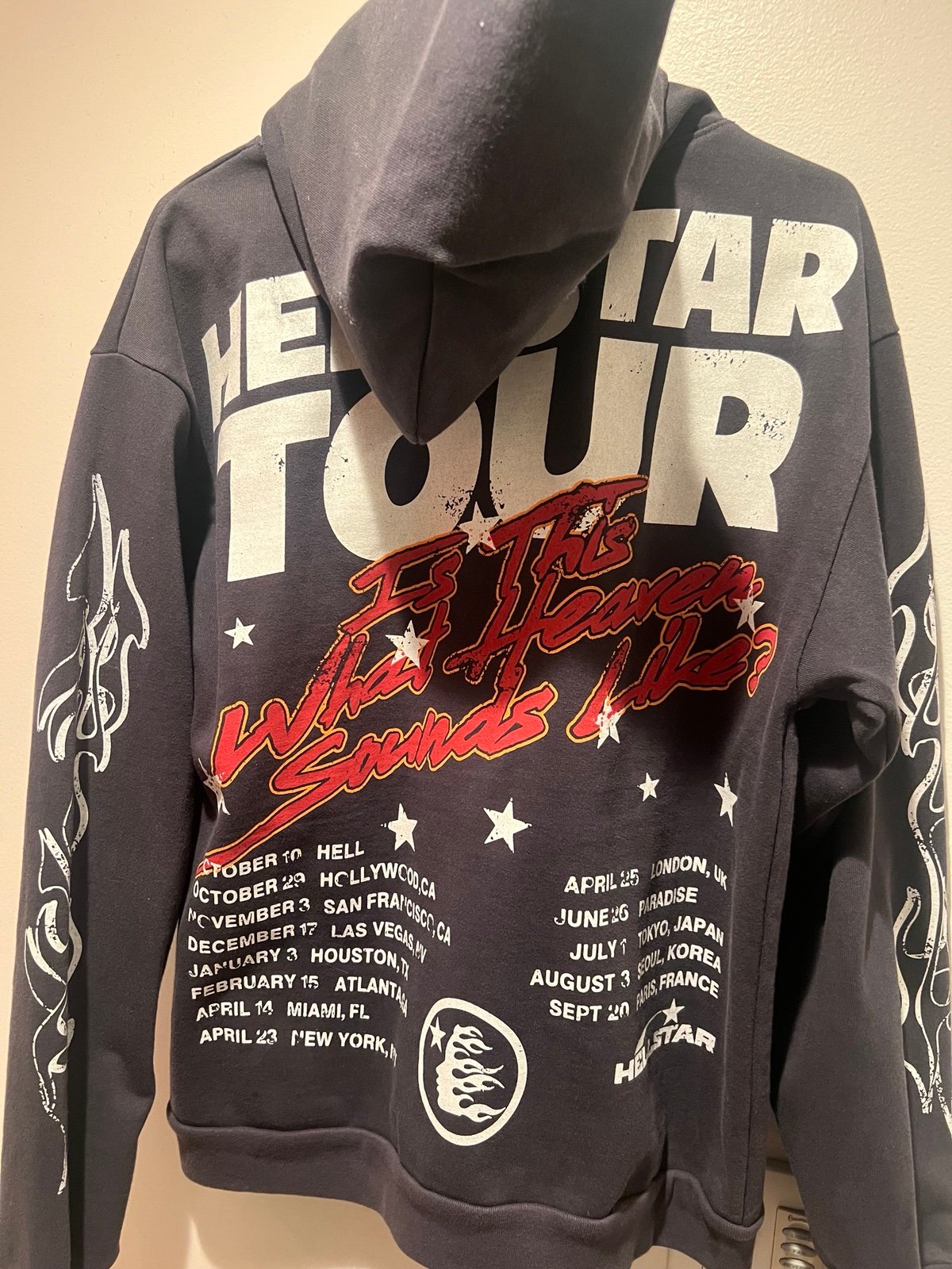 配送員設置 Hellstar Studio Records Tour Hoodie / Size M トップス