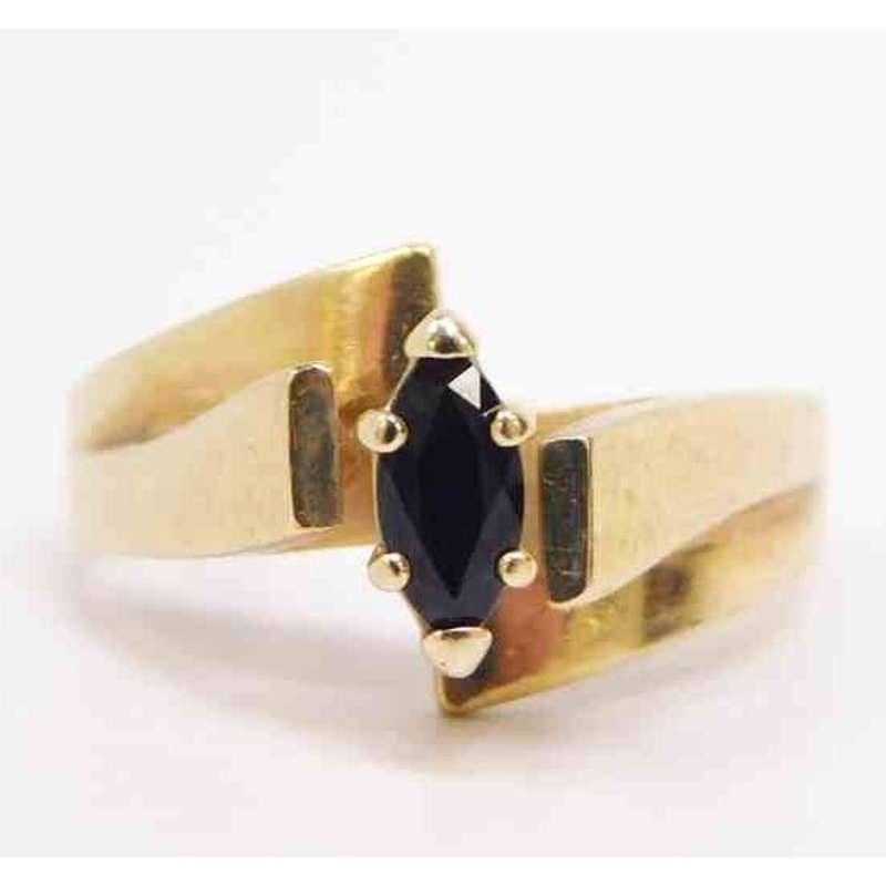 10K Gold NATURAL Sapphire Ring 3.9g  Gold Ring size 4,5,6,7,8,9,10