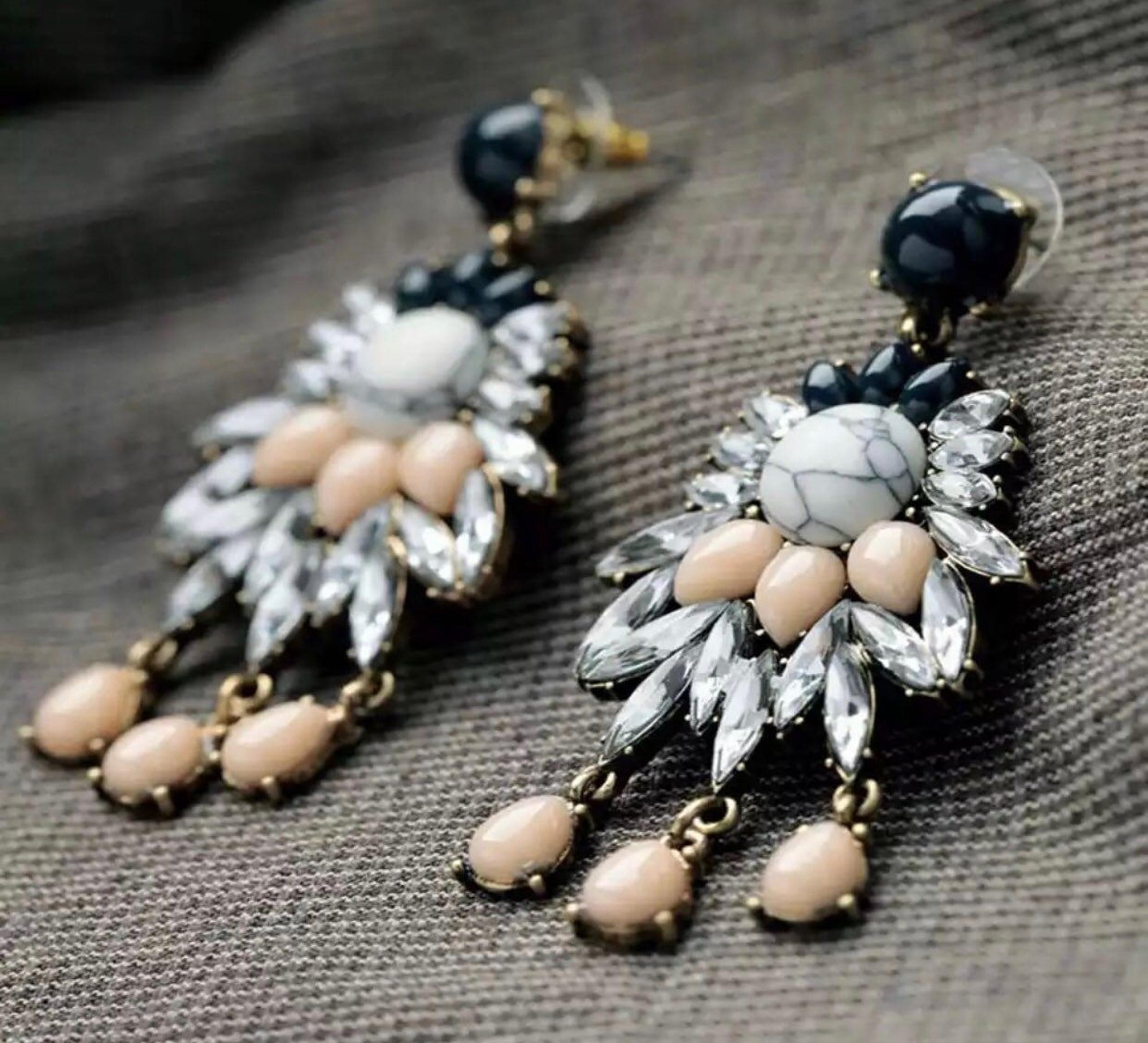 BOHO EARRINGS M8 TASSEL BROWN