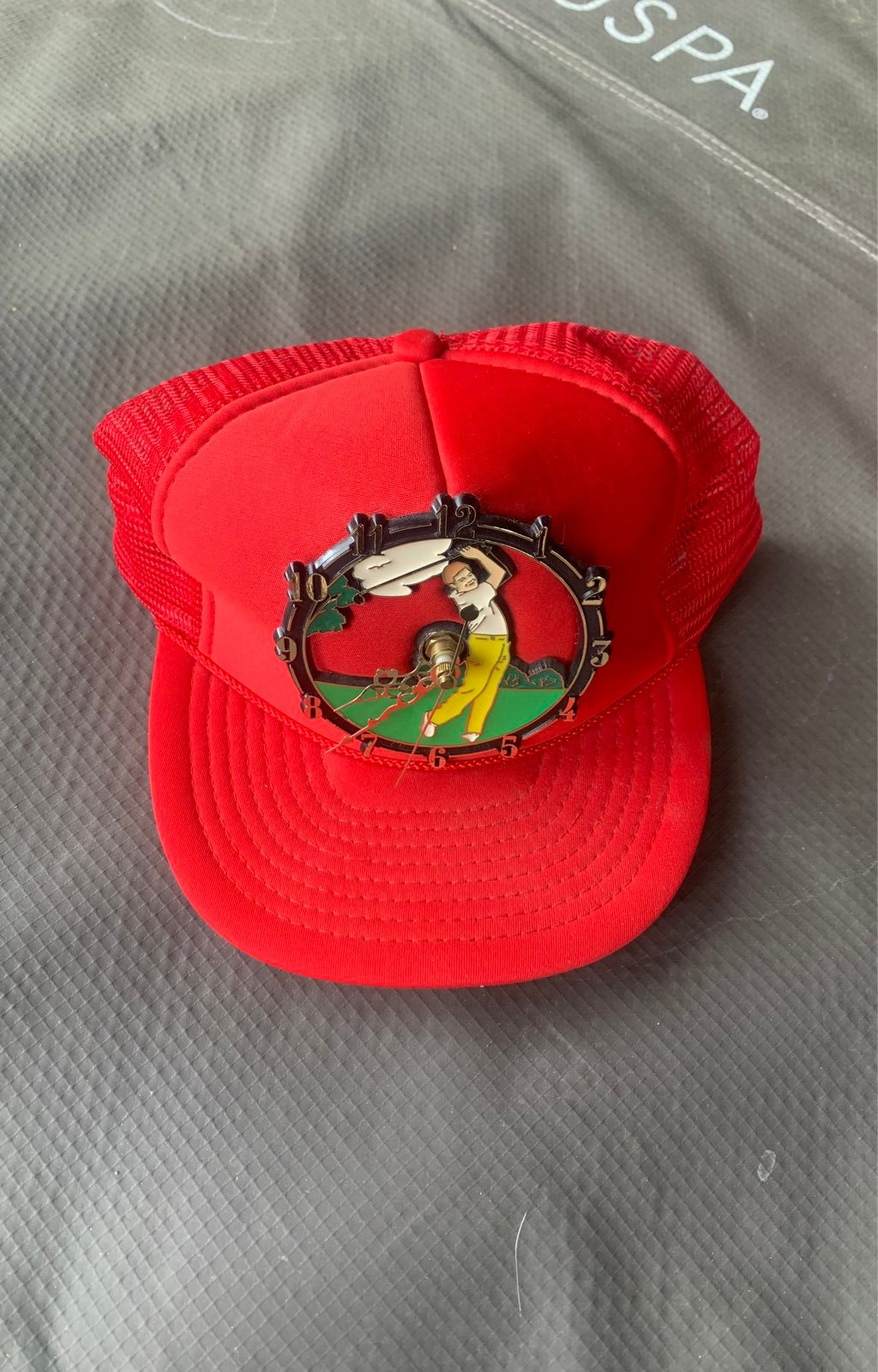 VTG Golf CLOCK Snapback Trucker Cap Hat RARE