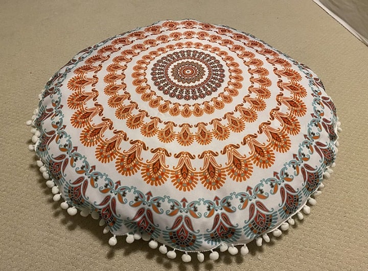 New Meditation Floor Pillow, Round Large Pillows Seating for Adults, Bohemian