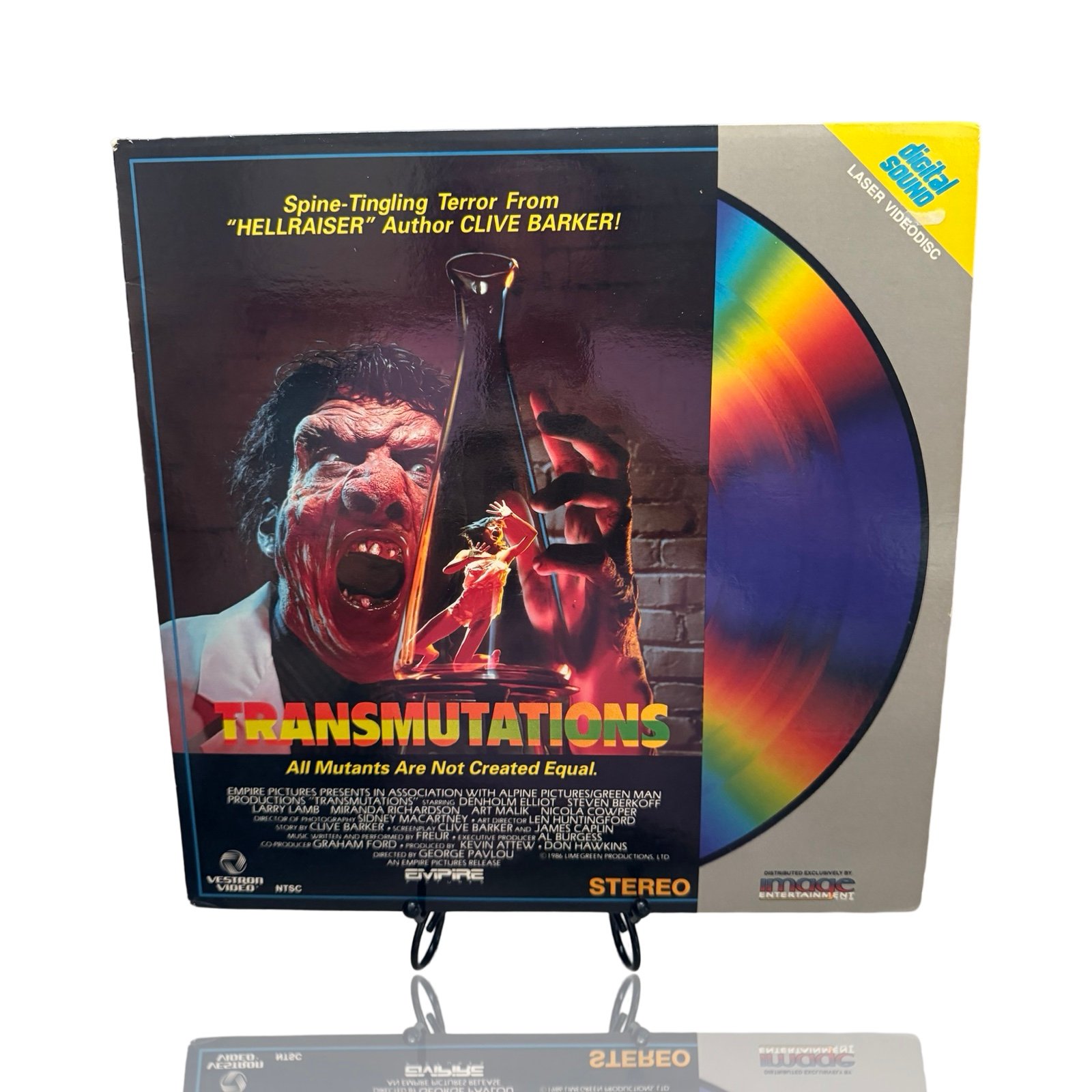 Clive Barker: Transmutations aka “Underworld” Laserdisc:VESTRON video: Horror
