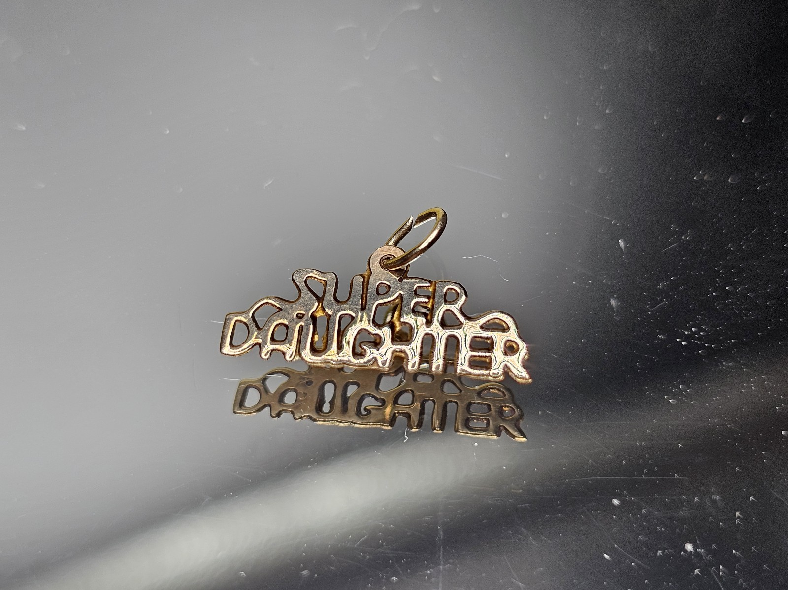 14k Gold Super Daughter Charm/pendant
