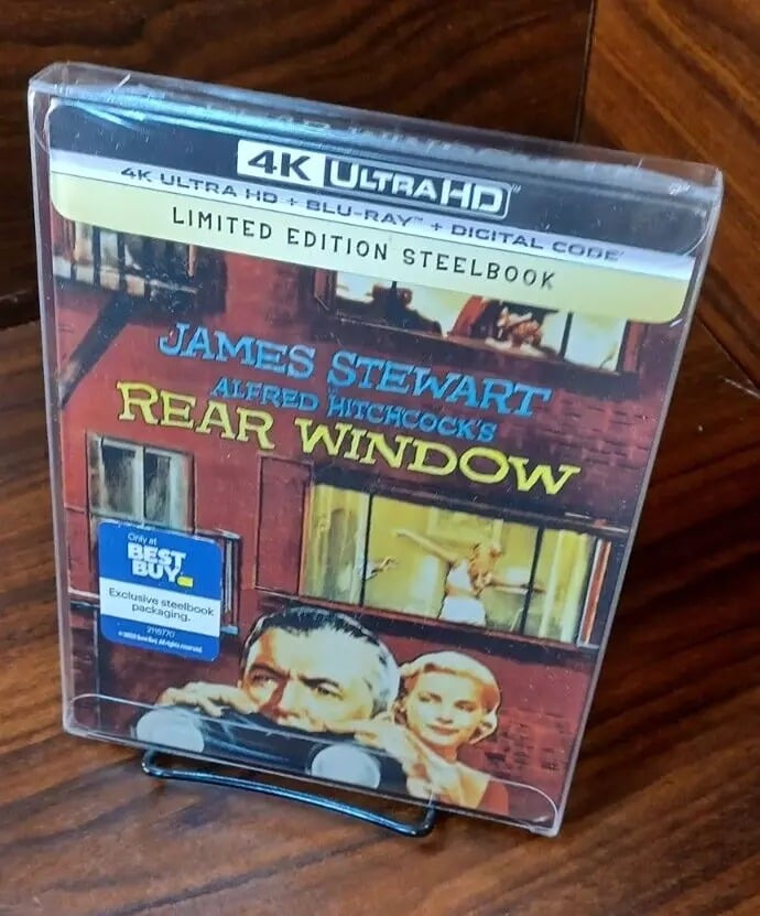 Rear Window 4K Collector STEELBOOK (4K) NEW-w/PROTECTIVE SLEEVE- Free Shipping!