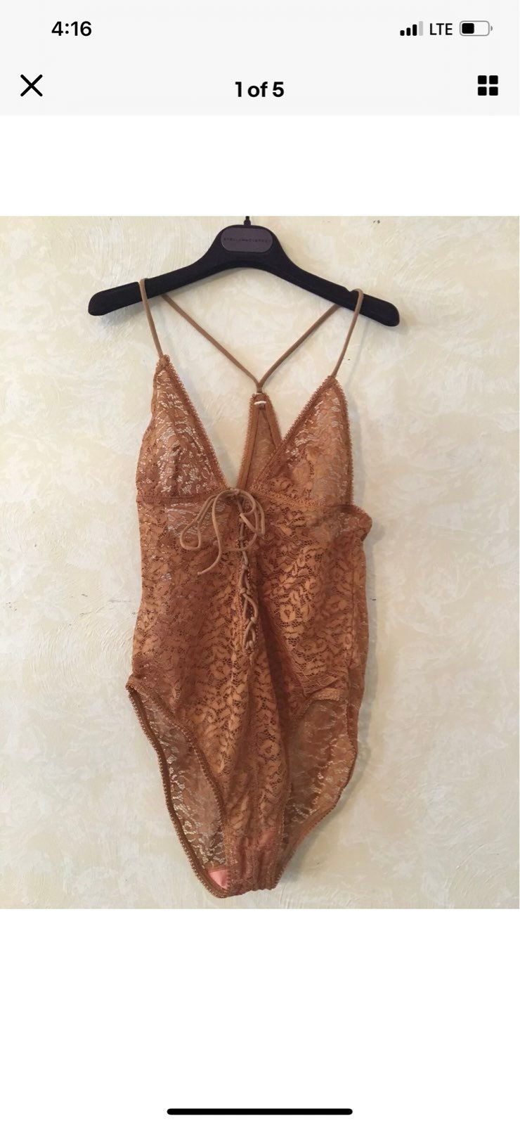 Free people lace Bodysuit small