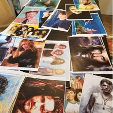 ENTERTAINMENT ART PRINTS 150 TOTAL SIZE 11X15 MOVIES AND ACRORS LOT#6
