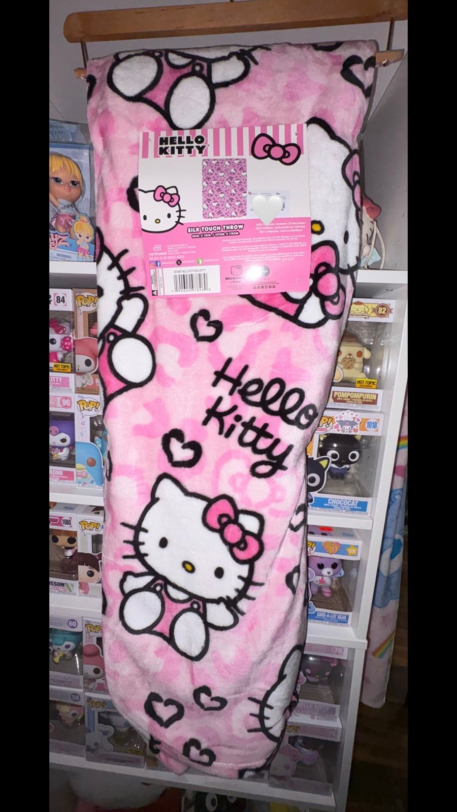 Hello Kitty Cheetah Blanket